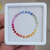 3.17Cts Natural Rainbow Sapphire   | 3mm | Round