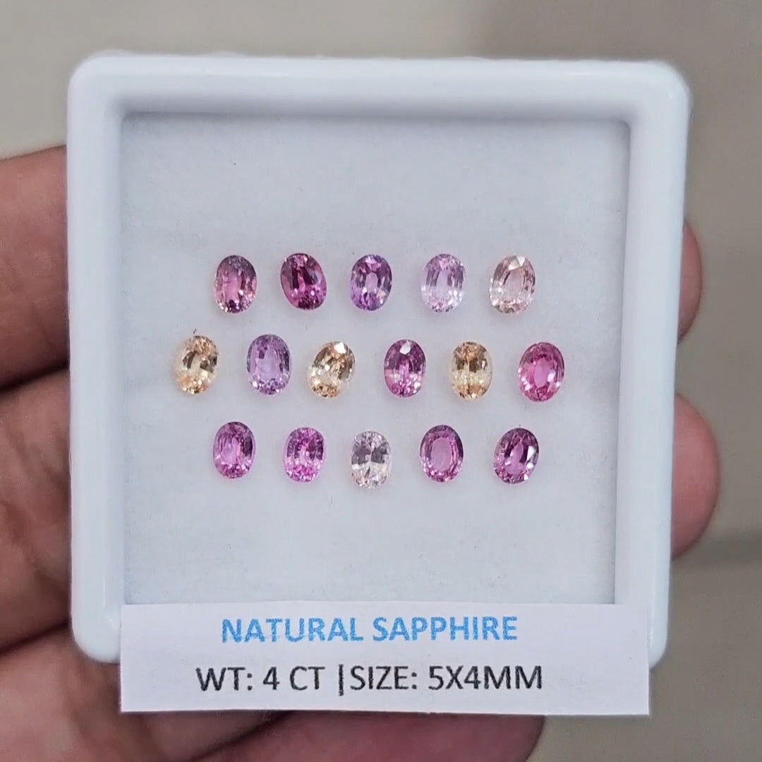 4Cts Natural Sri Lanka  Sapphire  | 5x4mm | Oval | Srilanka