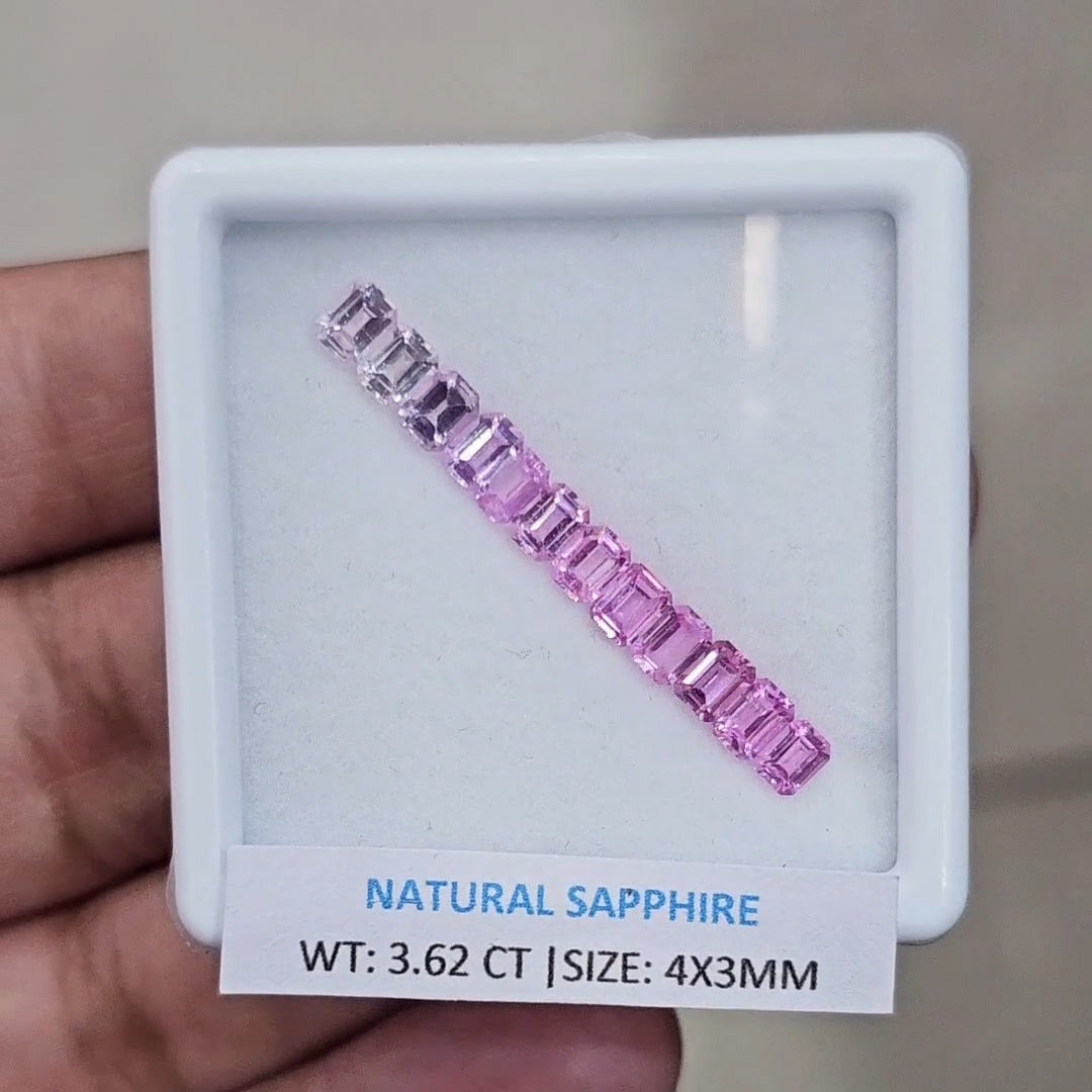 2.62Cts Natural Madagascar  Sapphire  |  4x3mm | Rectangle