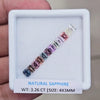 3.26Cts Natural Madagascar  Sapphire  |  4x3mm | Rectangle