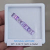 3.24Cts Natural Sri Lanka  Sapphire  | 4-5mm | Rectangle | Srilanka