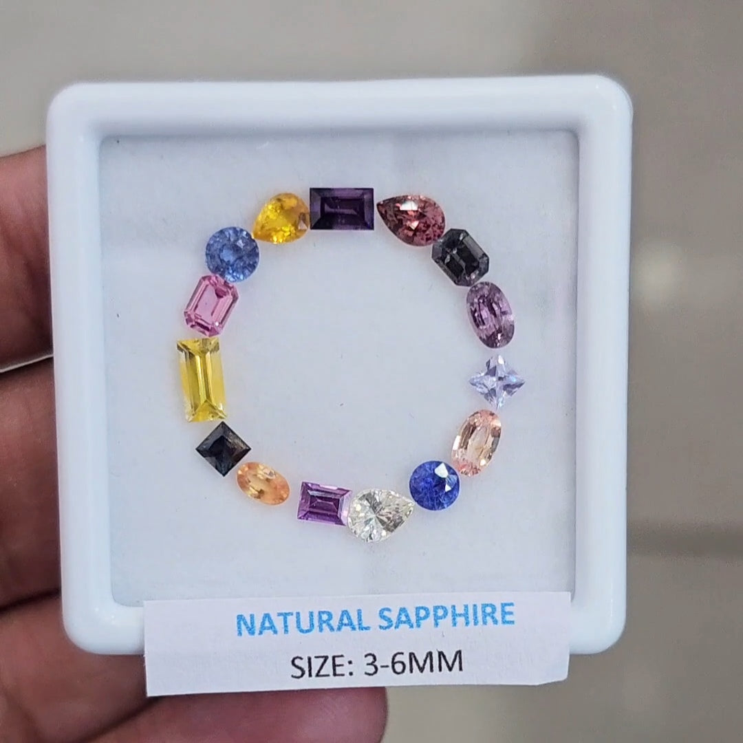 4.7Cts Natural Madagascar  Sapphire  | 3-6mm | Mix