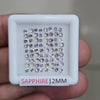 3.4Cts Natural Madagascar  Sapphire  |  2mm | Round | Ideal Cut