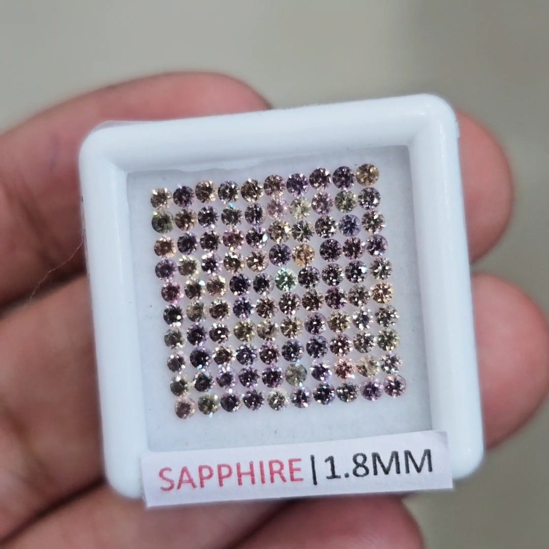 2.3cts Natural Unheated Sapphire From Tanzania| 1.8mm| Round