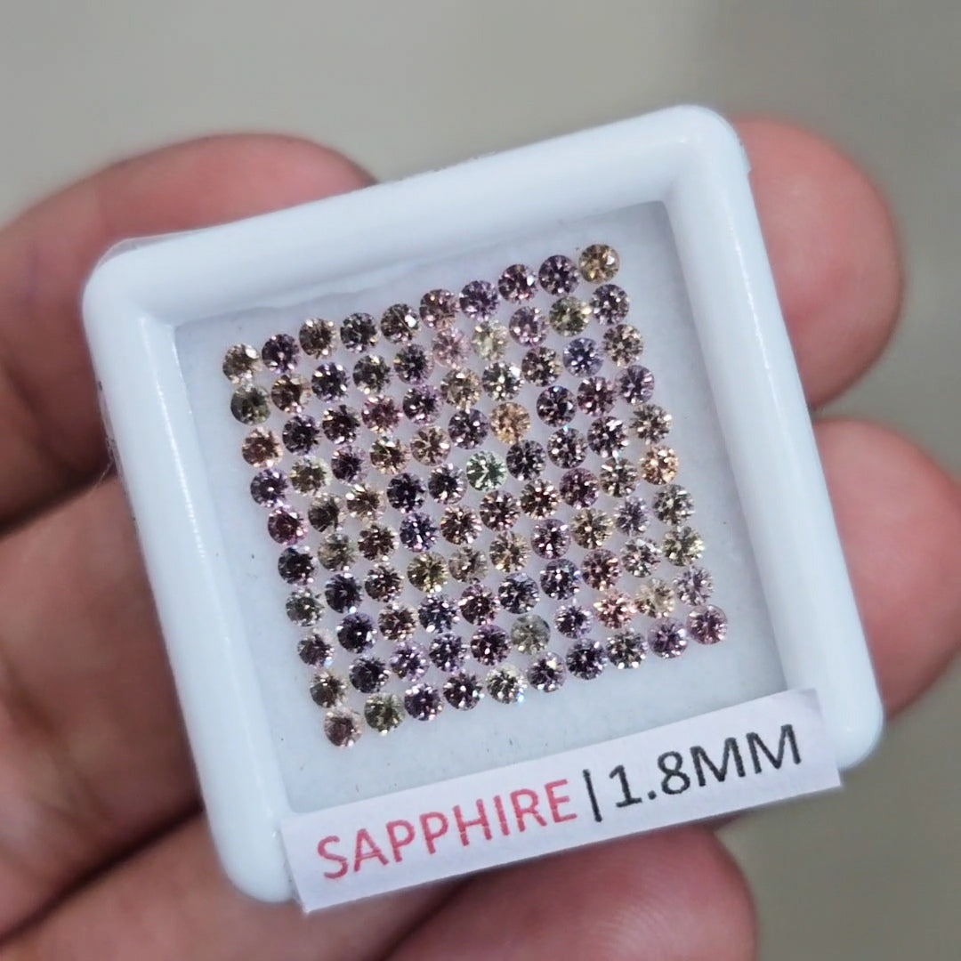 2.3cts Natural Unheated Sapphire From Tanzania| 1.8mm| Round