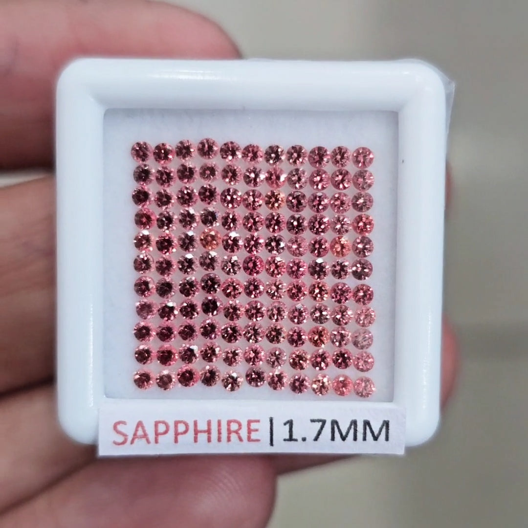 3.59cts Natural Sapphire From Tanzania| 1.7mm| Round