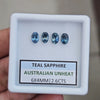 2.6cts  Natural Australian Teal Sapphire | 6X4mm| Oval | Unheated