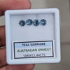 2.44cts  Natural Australian Teal Sapphire | 5mm| Round | Unheated