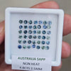 4.8cts  Natural Australian Teal Sapphire | 2.5mm| Round | Unheated