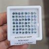 7.6cts  Natural Australian Teal Sapphire | 2.5-2.7mm| Round | Unheated