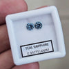 0.95cts  Pair Natural Australian Teal Sapphire | 4mm| Round | Unheated