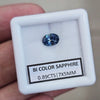 0.89cts  Natural Bi Color Australian Teal Sapphire | 7x5mm| Oval | Unheated