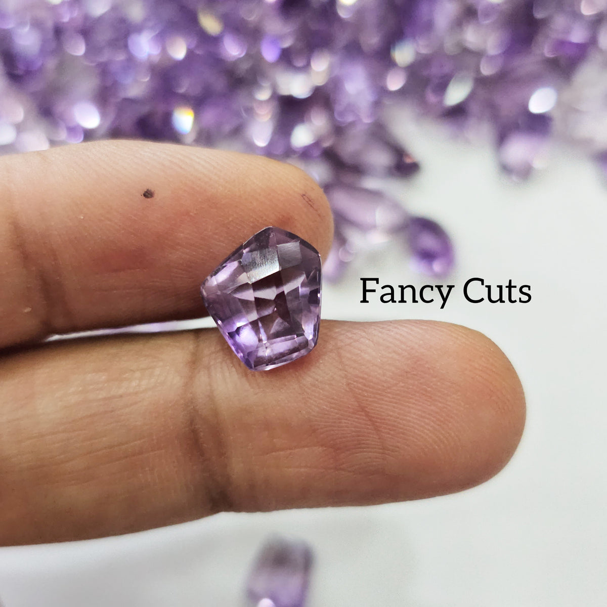 100Cts of Natural Lavender Amethyst Fancy Cut | 20–25 Pcs | 8–18mm