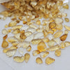 500 Cts of Natural Citrine Carved Gemstones | 230–250 Pcs | 7–20mm | Leaf Shapes - The LabradoriteKing