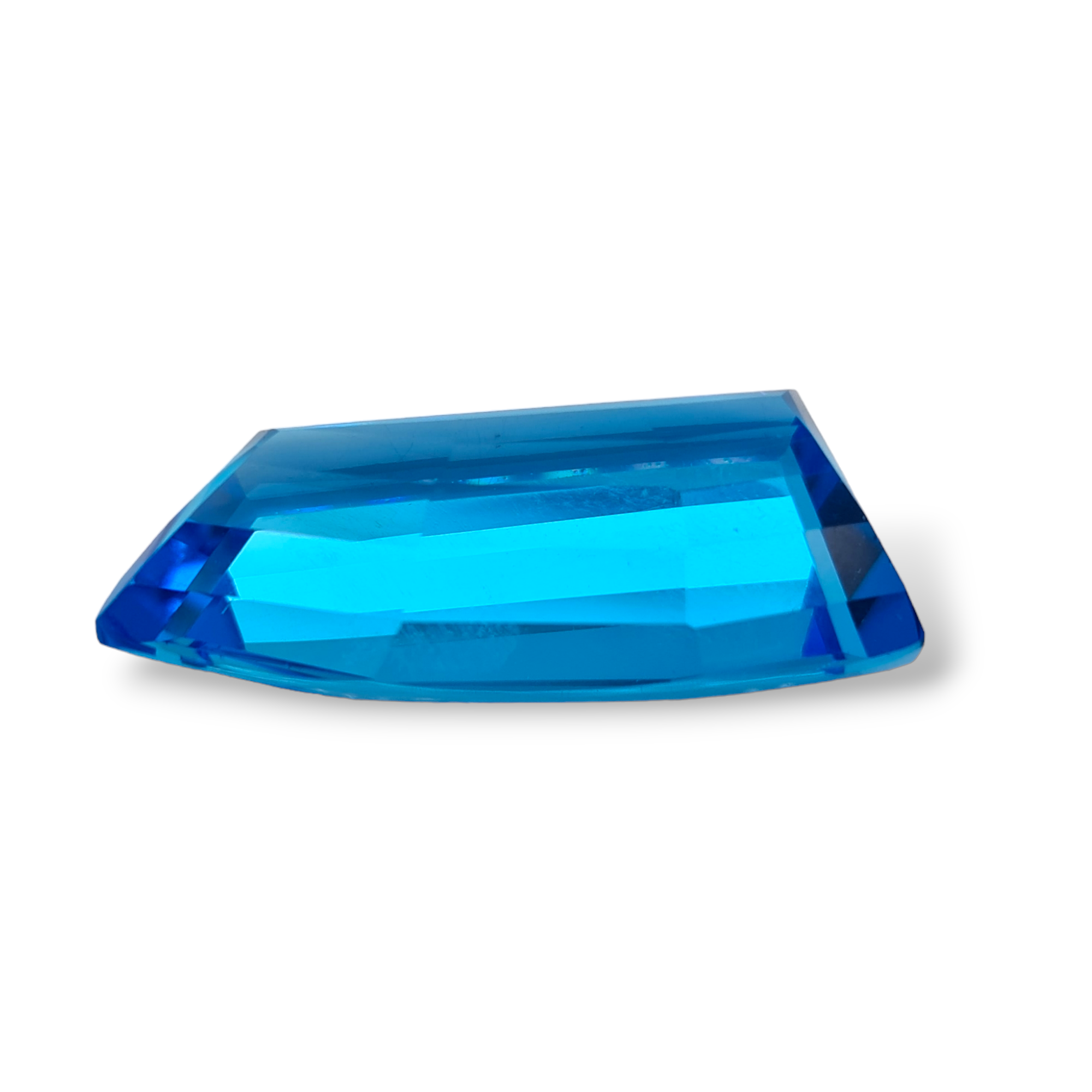 Natural 1 piece Faceted London Blue Topaz  : Fancy Shape | Size:33x16mm - The LabradoriteKing