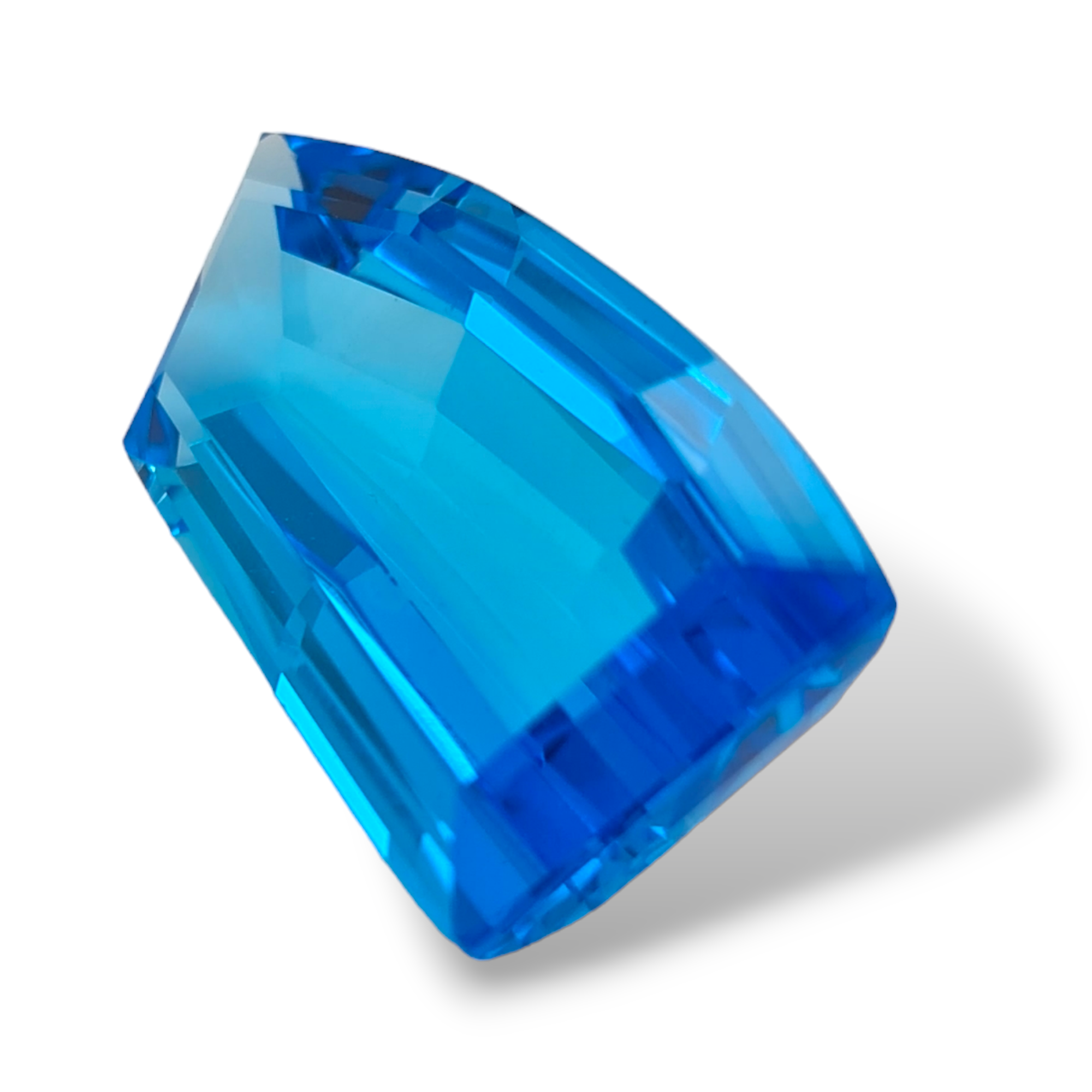 Natural 1 piece Faceted London Blue Topaz  : Fancy Shape | Size:33x16mm - The LabradoriteKing