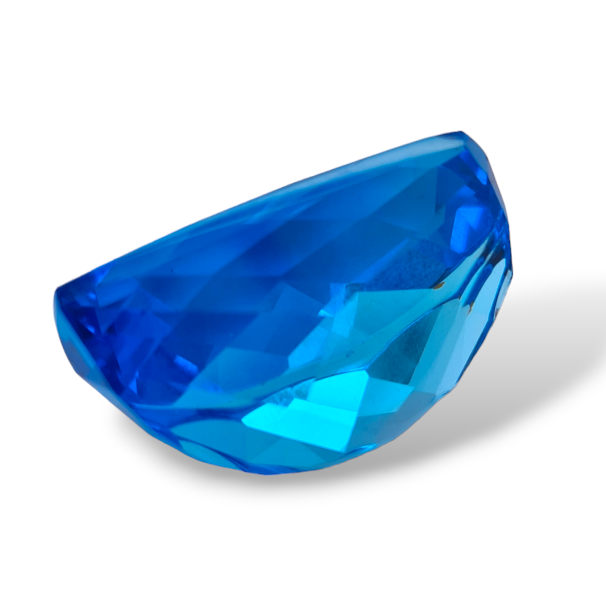 Natural 1 piece Faceted London Blue Topaz  : Fancy Shape | Size:31x17mm - The LabradoriteKing