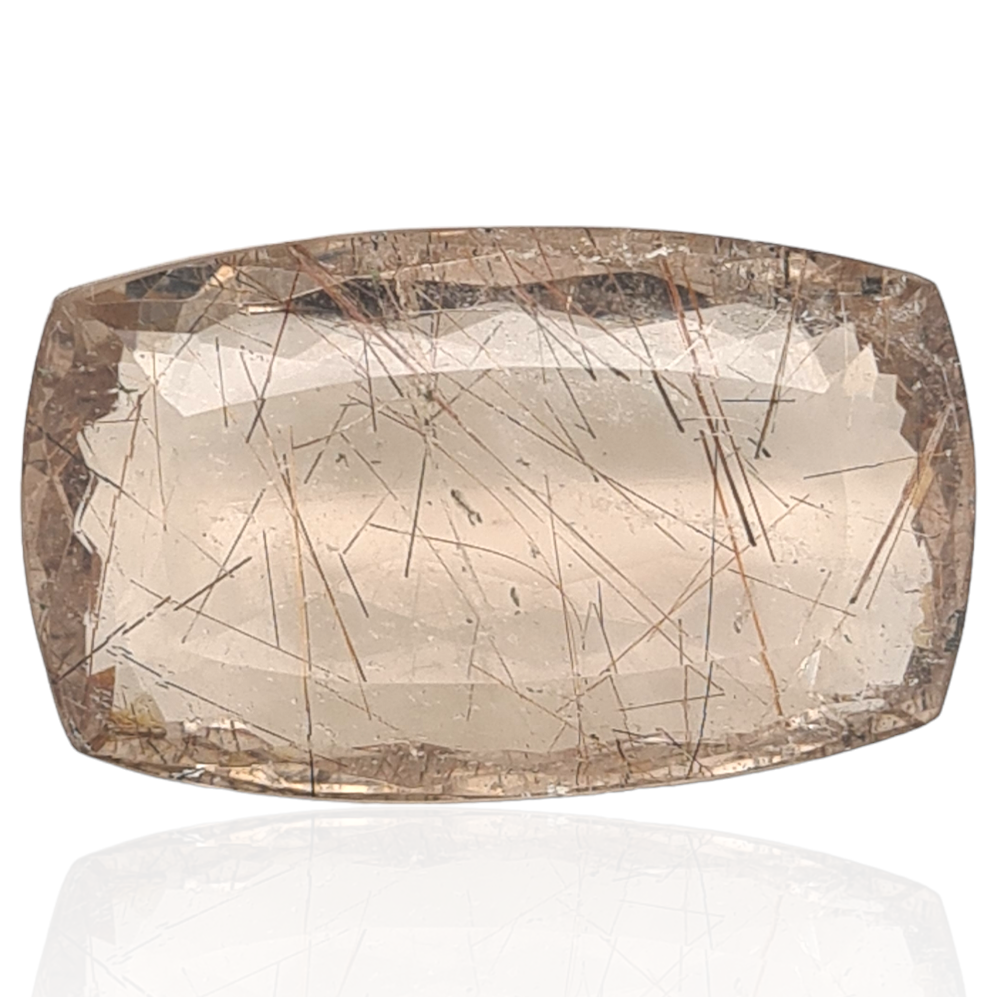 Natural 1 piece Faceted Rutile: Shape: Rectangle | Size:32x19mm - The LabradoriteKing