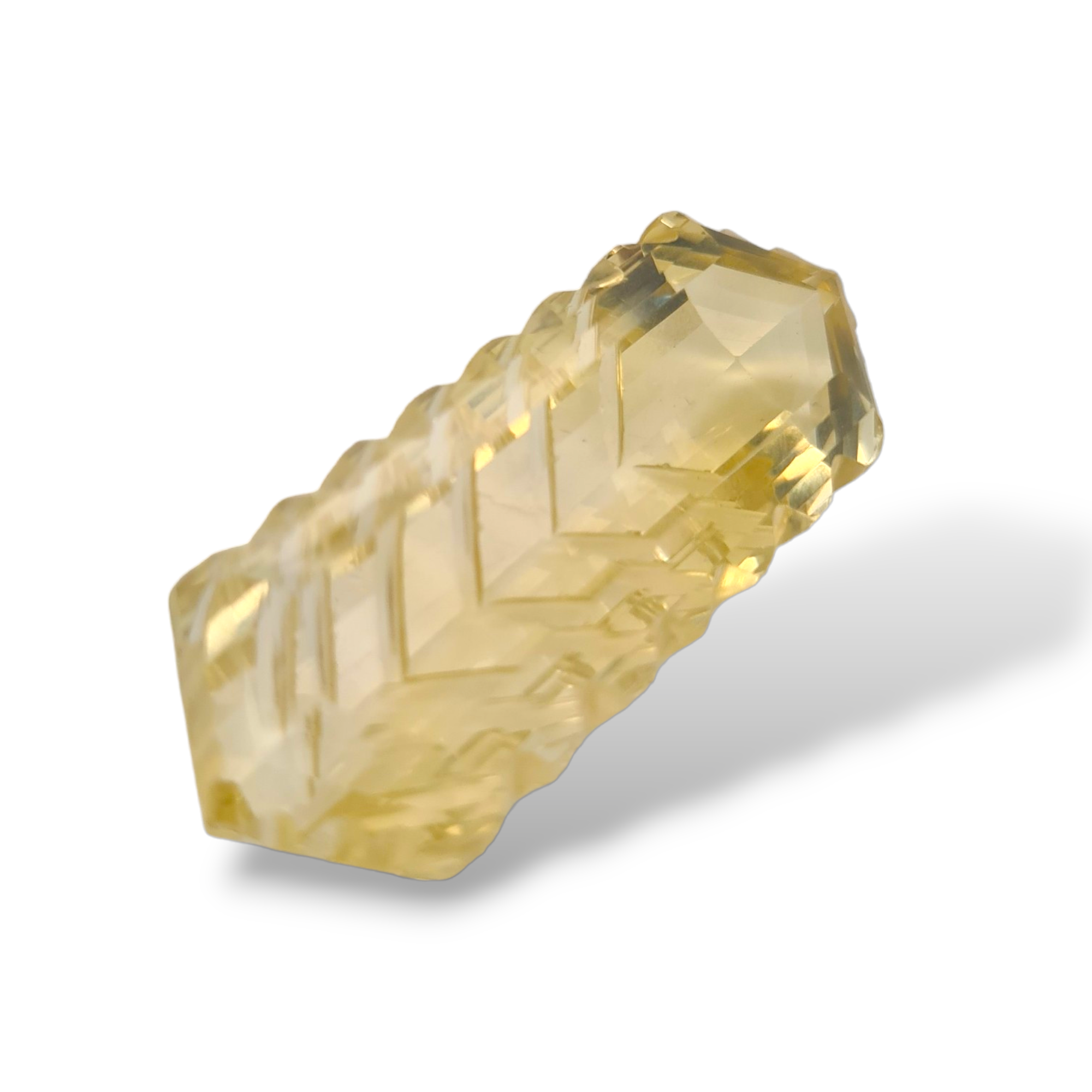 1 Pieces Natural Citrine Carved Fancy Shape | Size:51x19mm - The LabradoriteKing