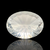 1 Pieces Natural Crystal Quartz Faceted 3D Cut Oval Shape | Size:20x16mm - The LabradoriteKing