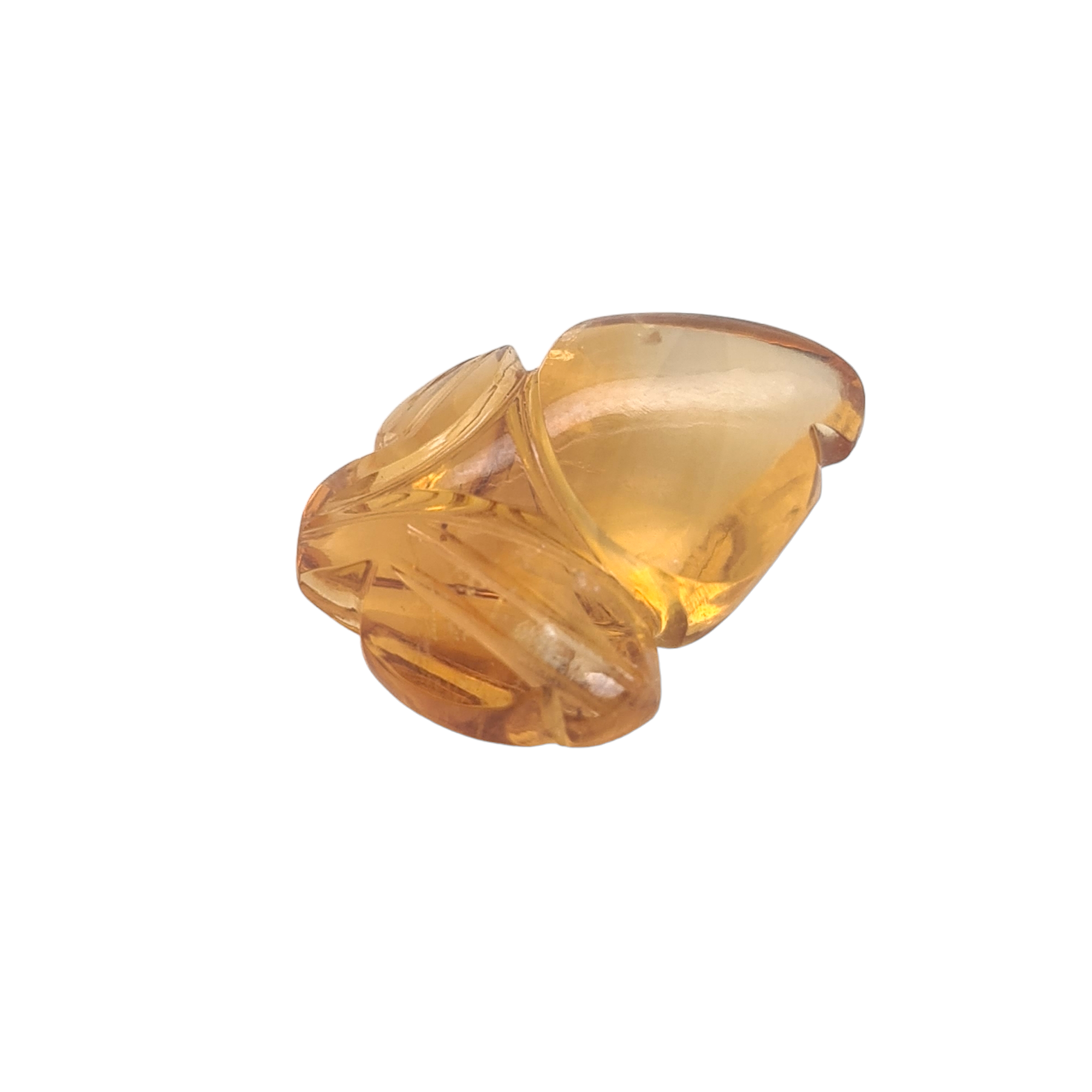 1 Pieces Natural Citrine carved Apple Shape | Size:19x14mm - The LabradoriteKing