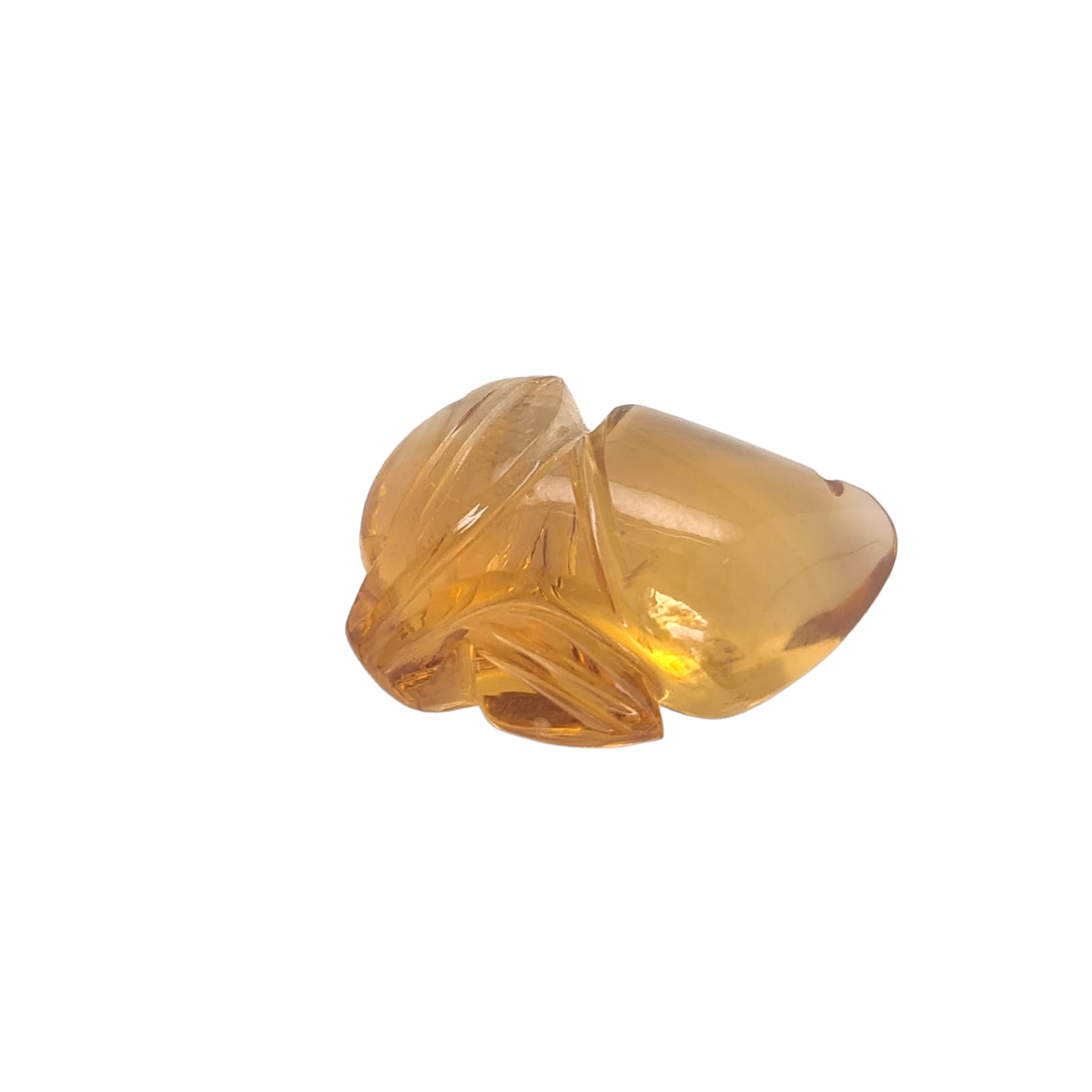 1 Pieces Natural Citrine carved Apple Shape | Size:19x14mm - The LabradoriteKing