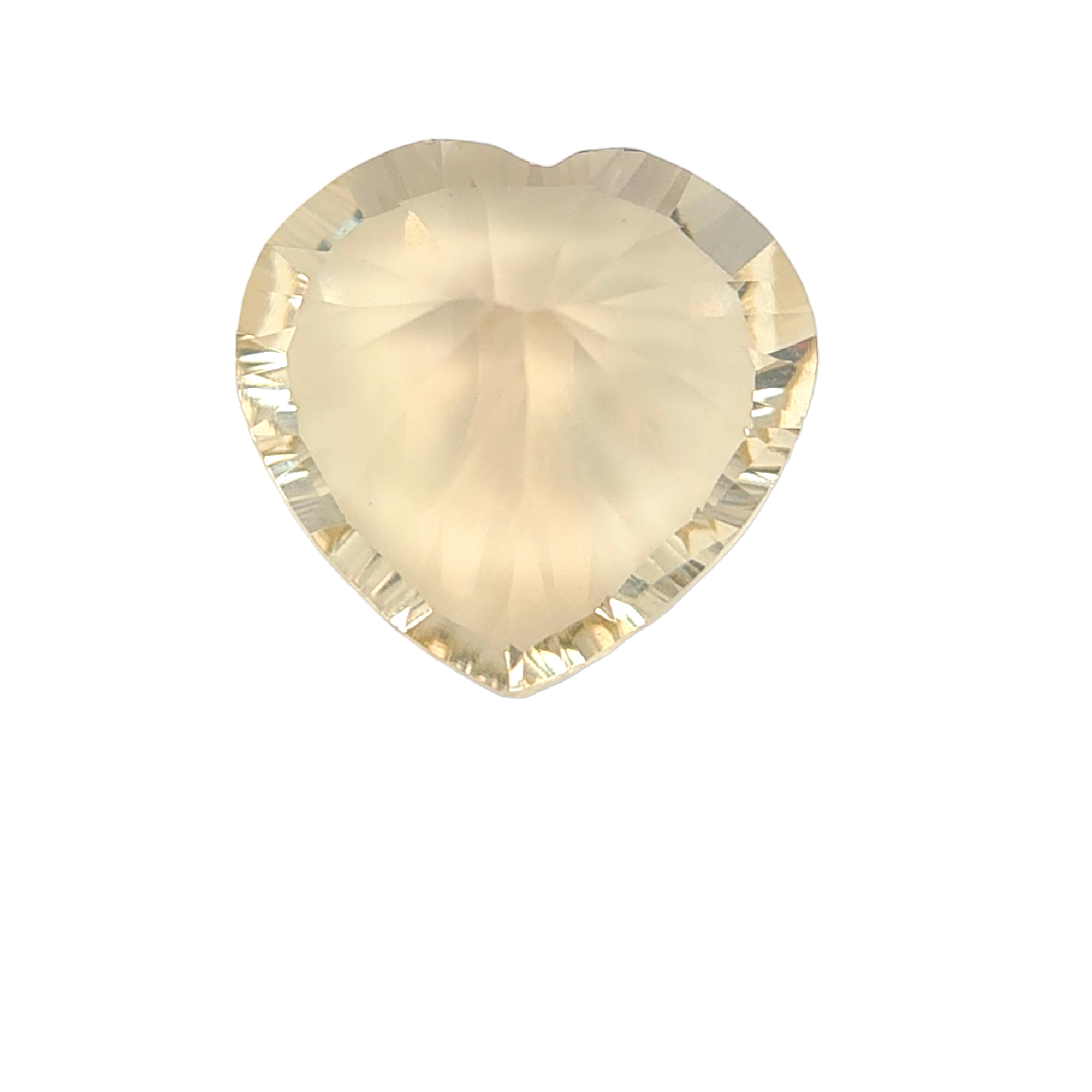 1 Pieces Natural Crystal Quartz Faceted 3D Cut Heart Shape | Size:15mm - The LabradoriteKing