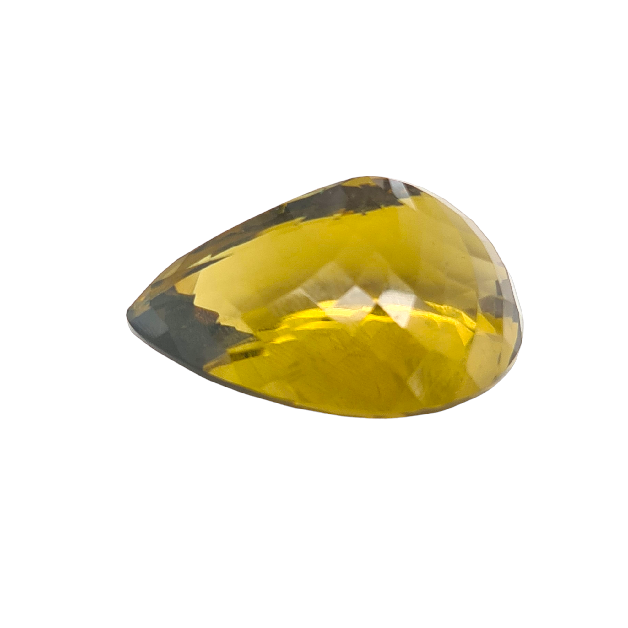 1 Pieces Natural Lemon Quartz Faceted Pear Shape | Size:32x24mm - The LabradoriteKing