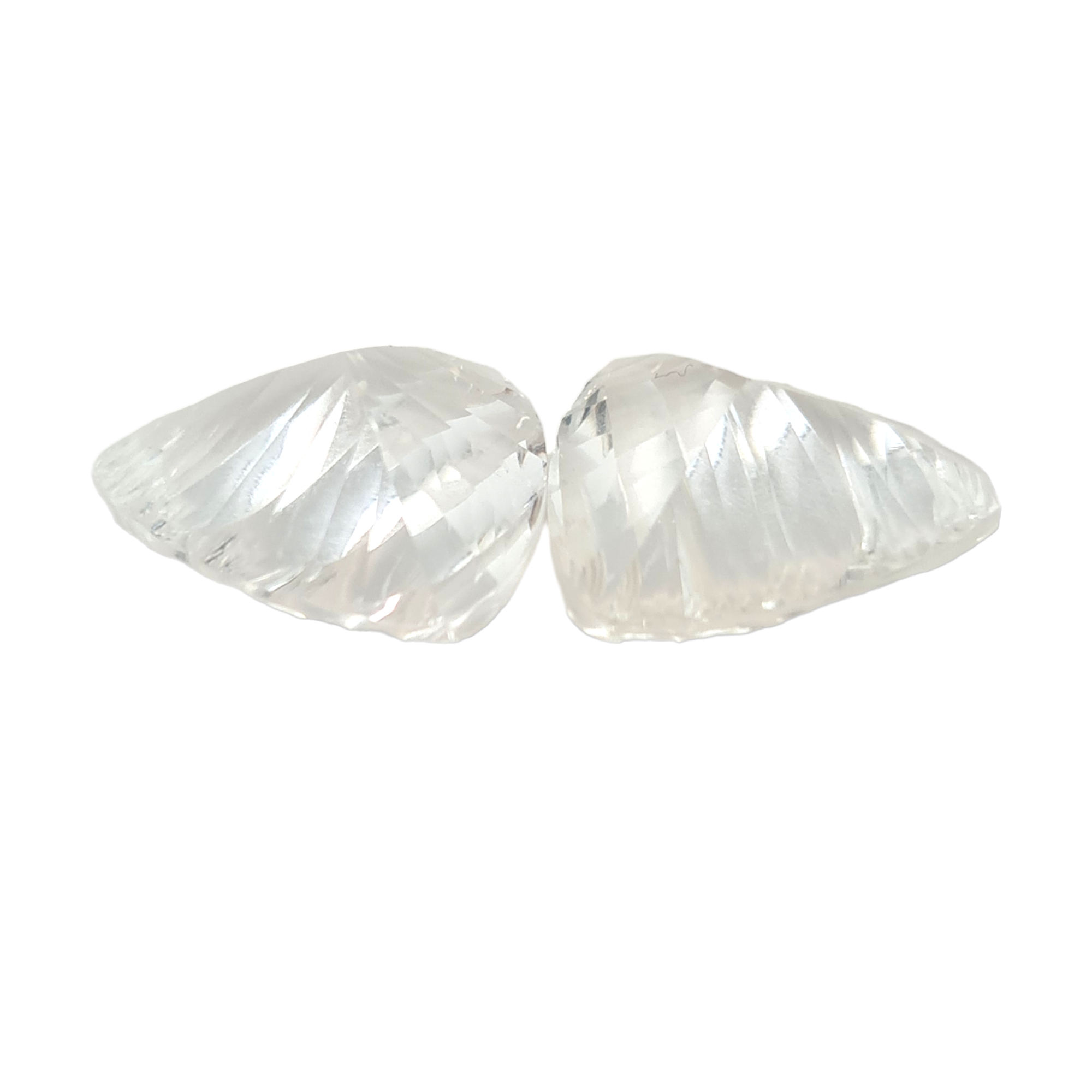 1 Pear Natural Crystal Faceted Trillion Shape | Size:20mm - The LabradoriteKing