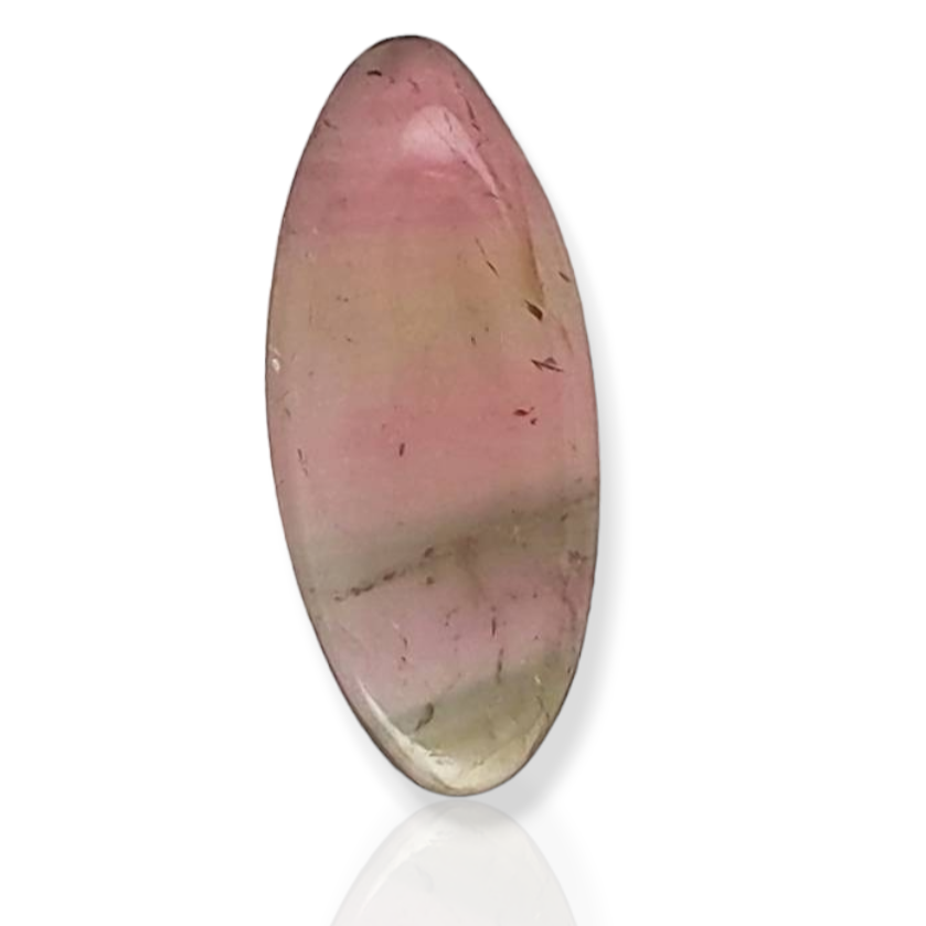 1 Pcs Of Natural Watermelon Tourmaline Slice | Size:26x11mm | With Certificate - The LabradoriteKing