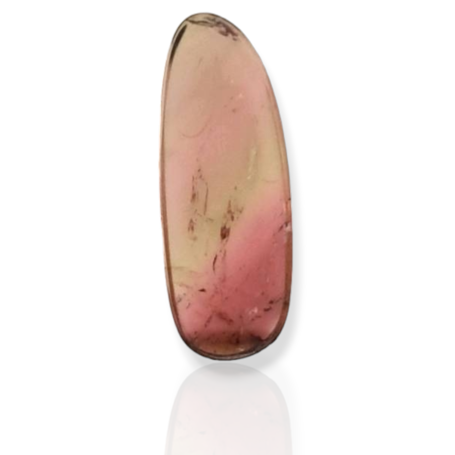 1 Pcs Of Natural Watermelon Tourmaline Slice | Size:32x12mm | With Certificate - The LabradoriteKing