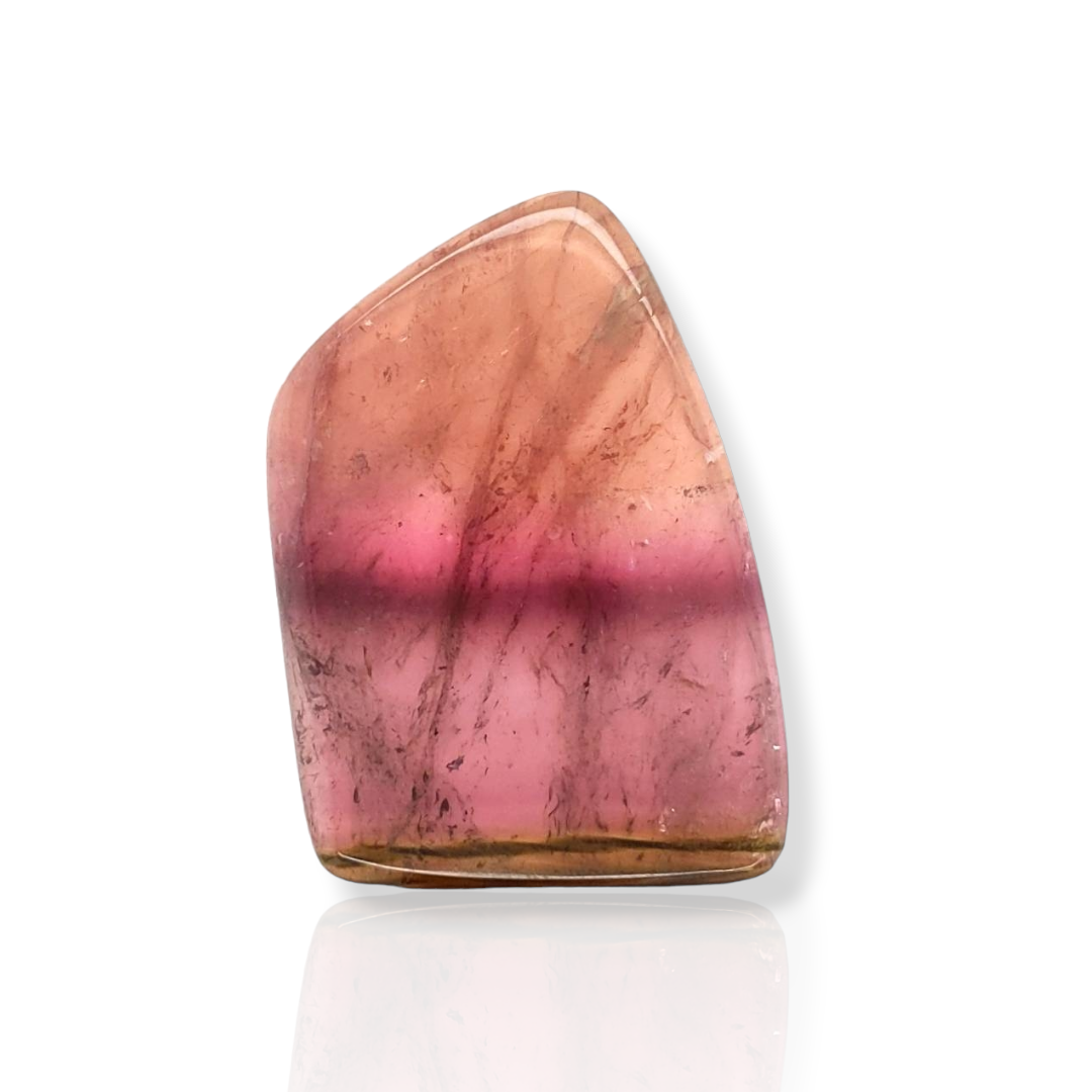 1 Pcs Of Natural Watermelon Tourmaline Slice | Size:47x33mm | With Certificate - The LabradoriteKing