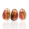 3 Pcs Of Natural Watermelon Tourmaline Slice | Size:29x19mm | With Certificate - The LabradoriteKing