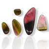 5 Pisc Of Natural Watermelon Tourmaline Slice | Size:7-27mm | With Certificate - The LabradoriteKing