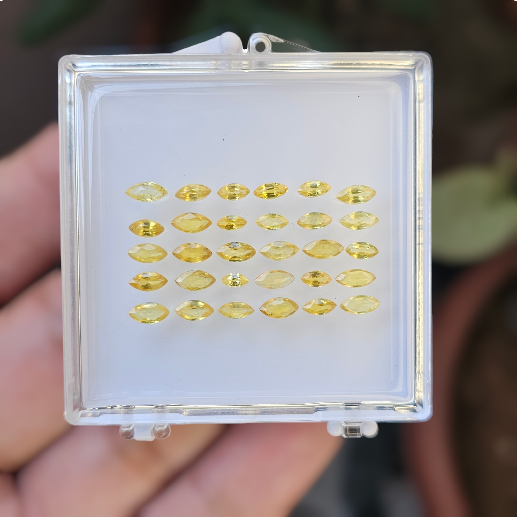 30 Pcs Of Natural Yellow Sapphires Faceted | Marquise Shape  | Size:4-6mm - The LabradoriteKing