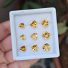 9 Pcs Of Natural Citrine Faceted | Shape: Trillion & Teardrop | Size:7-10mm - The LabradoriteKing