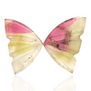 Natural Watermelon Tourmaline Butterfly Carved Pair | Size:13x8mm - The LabradoriteKing