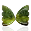 Natural Watermelon Tourmaline Butterfly Carved Pair | Size:15x10mm - The LabradoriteKing