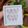 14 Pcs Of Natural Amethyst, Ametrine & Green Amethyst Faceted | Shape: Marquise | Size: 12x6mm - The LabradoriteKing