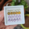 20 Pcs Of Natural Amethyst, Citrine & Green Amethyst Faceted | Shape: Mix | Size:10-14mm - The LabradoriteKing