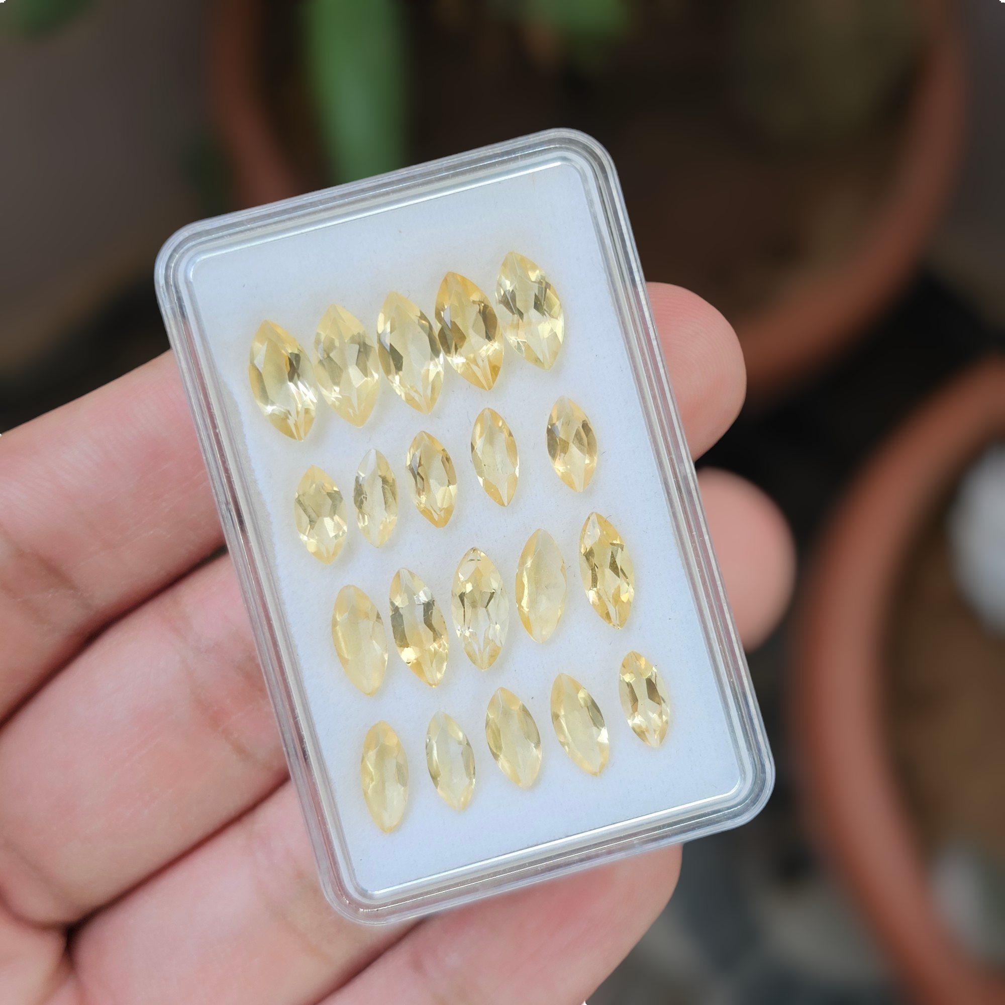 28 Pcs Of Natural Citrine Faceted | Shape: Marquise | Size:8-10mm - The LabradoriteKing