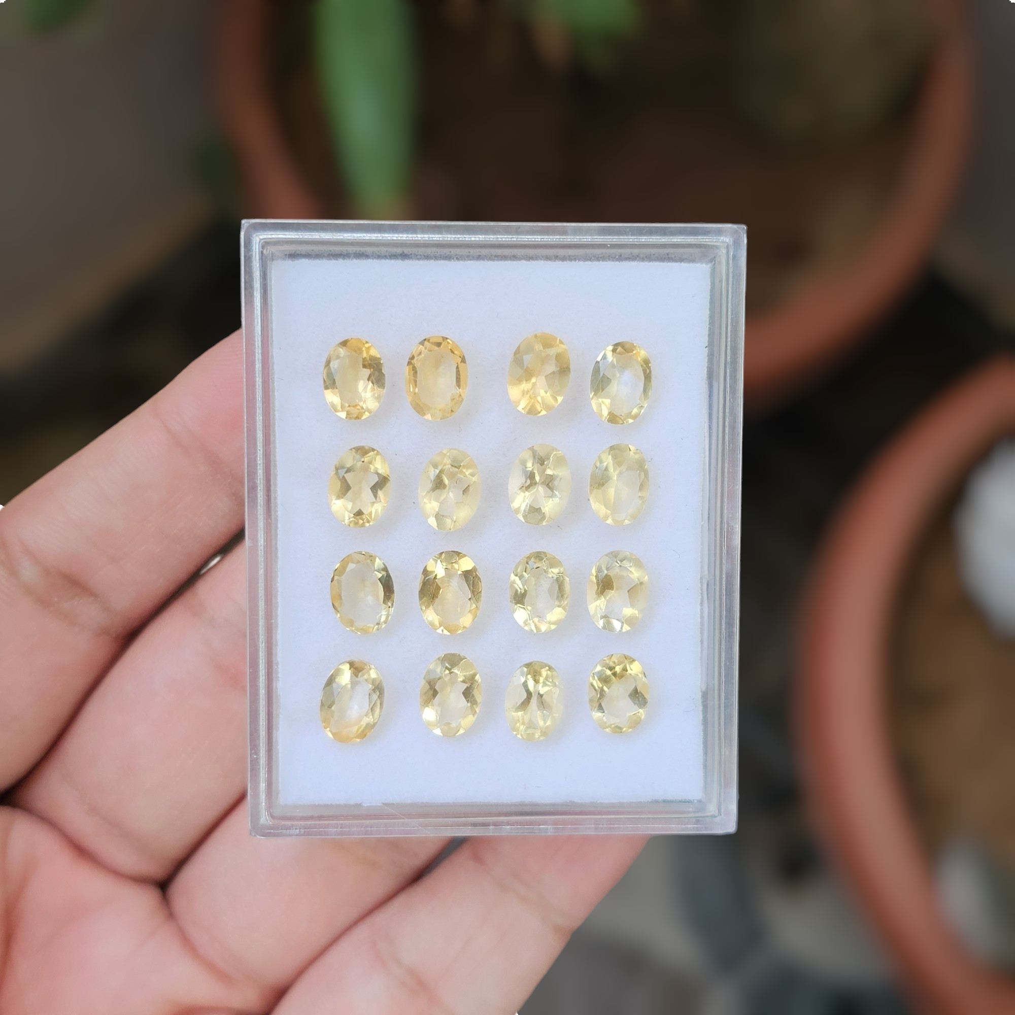 16 Pcs Of Natural Citrine Faceted | Shape: Oval | Size:8x6mm