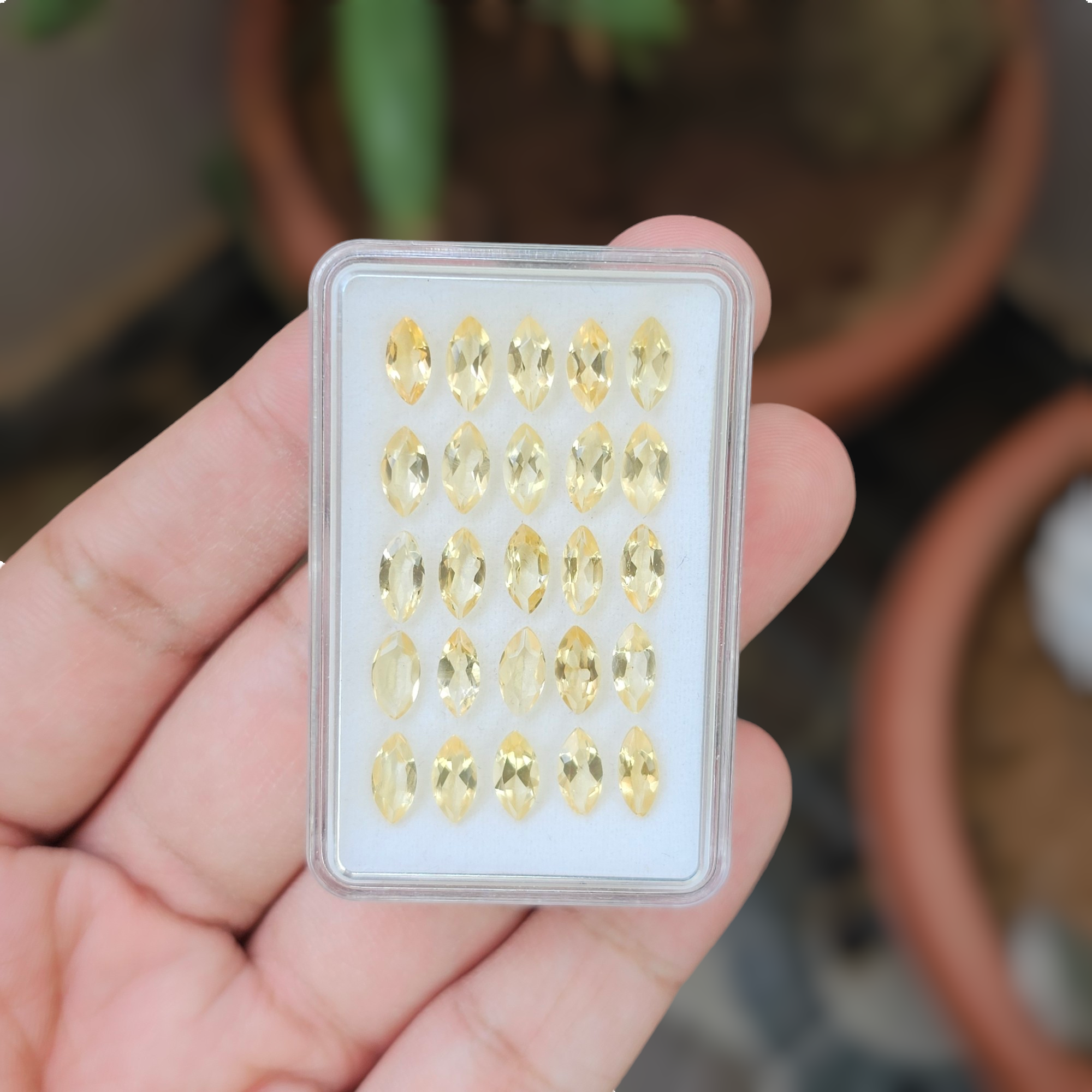 25 Pcs Of Natural Citrine Faceted | Shape: Marquise | Size:8x4mm - The LabradoriteKing