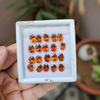 20 Pcs Of Natural Hessonite Garnet Faceted | Shape: Oval | Size:8x6mm - The LabradoriteKing