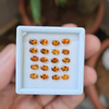 20 Pcs Of Natural Hessonite Garnet Faceted | Shape: Oval | Size:6x4mm - The LabradoriteKing