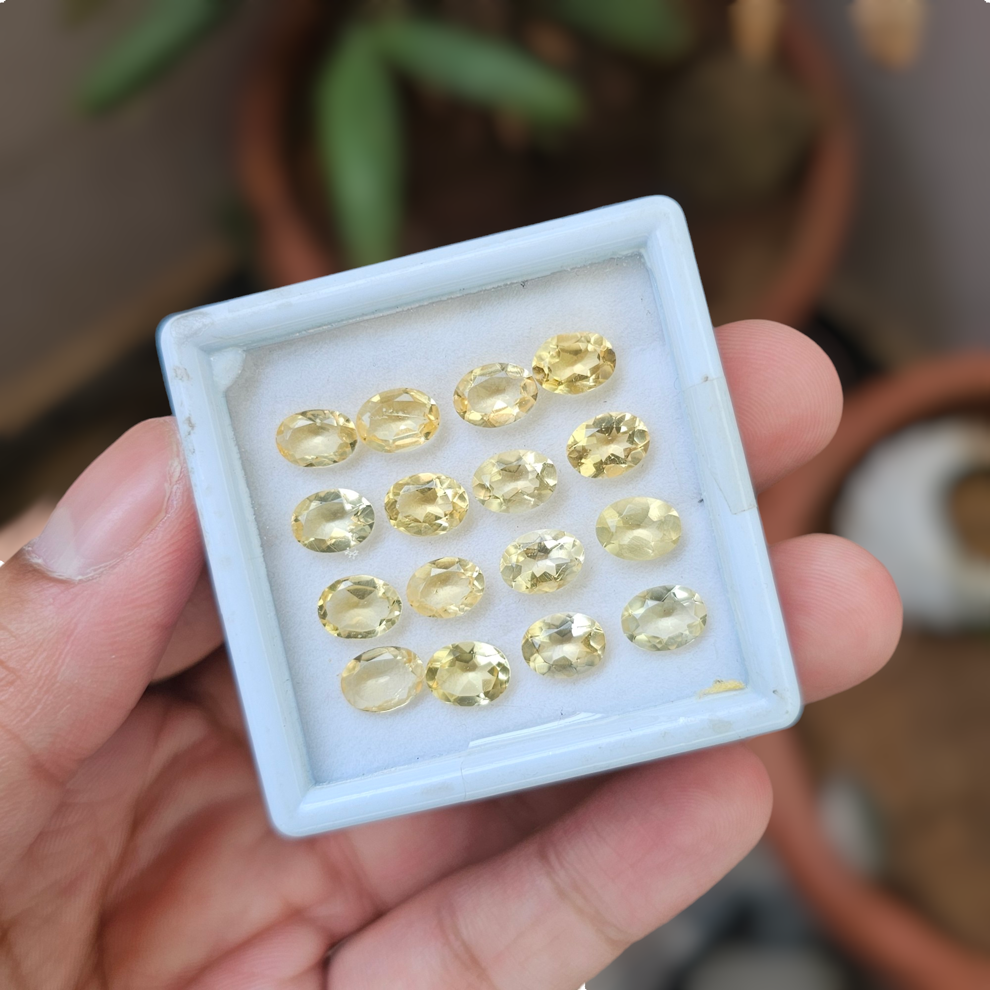 16 Pcs Of Natural Citrine Faceted | Shape: Oval | Size:8x6mm