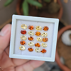 16 Pcs Of Natural Citrine & Hessonite Garnet Faceted | Shape: Oval | Size:8x6mm - The LabradoriteKing