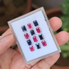 15 Pcs Of Natural Ruby & Sapphire Faceted Gemstone | Shape: Rectangle | Size:7x5mm - The LabradoriteKing