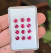 15 Pcs Of Natural Ruby Faceted Gemstone | Shape: Round | Size:5mm