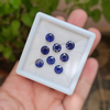 14 Pcs Of Natural  Blue Sapphire Faceted | Shape: Round | Size: 8mm